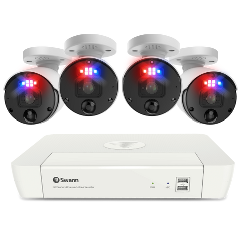 4 Camera 8 Channel 4K Ultra HD Professional NVR Security System | SWNVK-88980W4