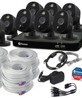 8 Camera 8 Channel 1080p Full HD DVR Spotlight Security System | SWDVK-846808WLB