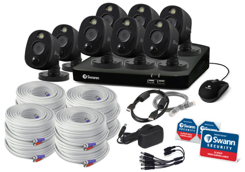 8 Camera 8 Channel 1080p Full HD DVR Spotlight Security System | SWDVK-846808WLB