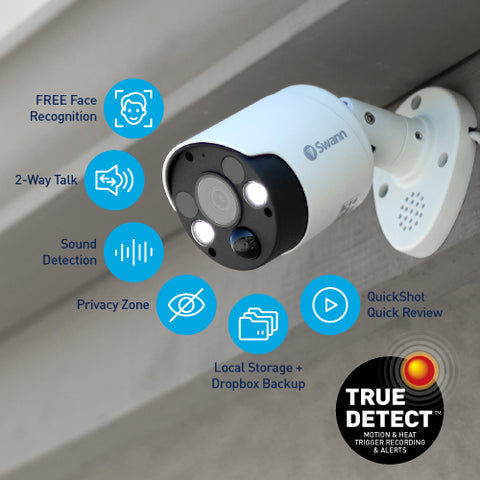4 Camera 8 Channel 4K Ultra HD Professional NVR Security System | SWNVK-886804FB