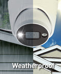 Cameras are built to withstand harsh weather conditions - they work in rain & snow, all year round.
