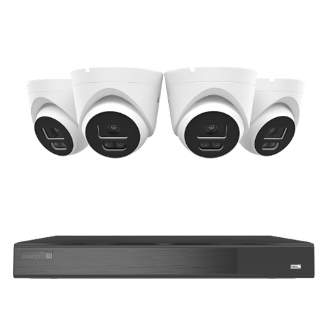 Swann EliteX™ 6K/12MP NVR Security System with 4 Dome/Turret Cameras | SONVK-16EX412MPD