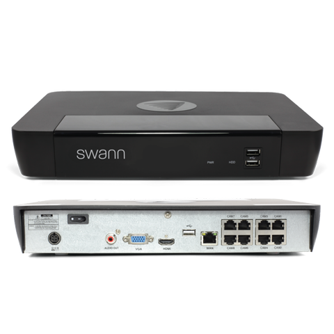 8 Channel 4K Ultra HD Network Video Recorder (Cameras Sold Separately, Plain Box Packaging) | SRNVR-88600T