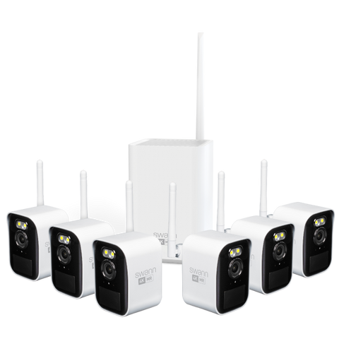 Swann MaxRanger4K™ Mini Long-Range Wireless Security System with 6 Cameras | SWNVK-MRMINISD6