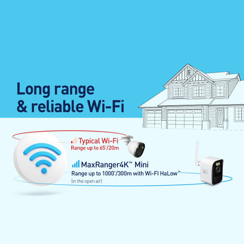 Swann MaxRanger4K™ Mini Long-Range Wireless Security System with Solar Panel & MaxRanger4K™ Video Doorbell | SONVK-MRVDBMINI3S3