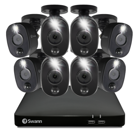 8 Camera 8 Channel 1080p Full HD DVR Spotlight Security System | SWDVK-846808WLB