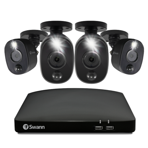 4 Camera 4 Channel 1080p Full HD DVR Spotlight Security System | SWDVK-446804WL