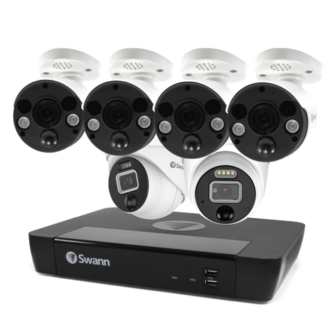 6 Camera 8 Channel 6K 12MP Mega HD Professional NVR Security System | SWNVK-890004FB2D