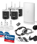Refurbished AllSecure600 2K Wireless Security Kit with 4 x Wire-Free Cameras & NVR Tower | SONVK-600SD4