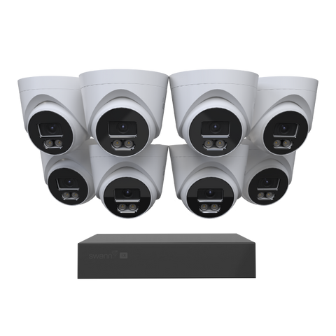 Swann EliteX™ 6K/12MP NVR Security System with 8 Dome Cameras | SWNVK-8EX812MPD