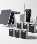 Swann MaxRanger4K™ Mini Long-Range Wireless Security System with Solar Panel & MaxRanger4K™ Video Doorbell | SONVK-MRVDBMINI6S4