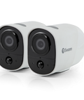 Refurbished Xtreem Wireless Security Cameras 2 Pack with 2-Way Talk, Siren & Heat + Motion Detection | SWIFI-XTRCM16G2PK