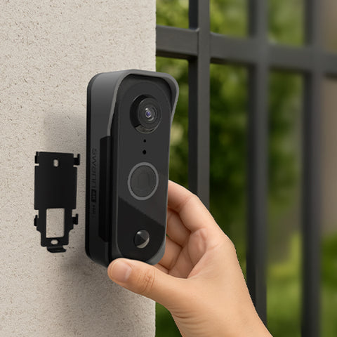 MaxRanger4K™ Long Range Wireless Video Doorbell with Base Station & Chime | SWNVK-MR4KVDBKIT