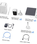 Swann MaxRanger4K™ Mini Long-Range Wireless Security System with Solar Panels | SWNVK-MRMINISD2S2
