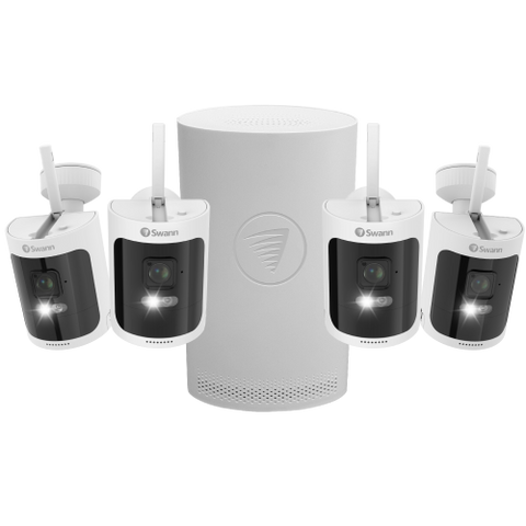 Refurbished AllSecure600 2K Wireless Security Kit with 4 x Wire-Free Cameras & NVR Tower | SONVK-600SD4