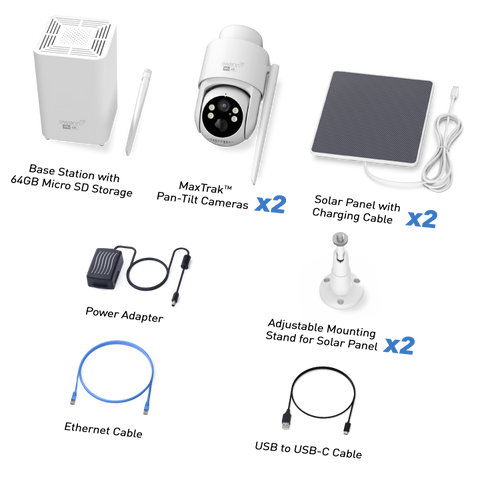 MaxRanger4K MaxTrak™ Long Range Wireless AI Powered Auto Tracking Security System | SWNVK-MR4KPTSD2S2