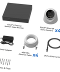 EliteX™ 6K/12MP NVR Security System with 4 Dome Cameras | SWNVK-8EX412MPD
