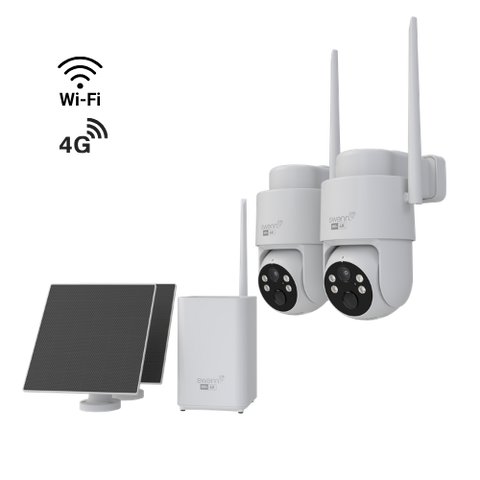 MaxRanger4K MaxTrak™ with 4G AI Auto Tracking Long Range Security Camera System - 2 Pack