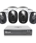 Refurbished 4 Camera 4 Channel 1080p Full HD DVR Spotlight Security System | SWDVK-445804WL
