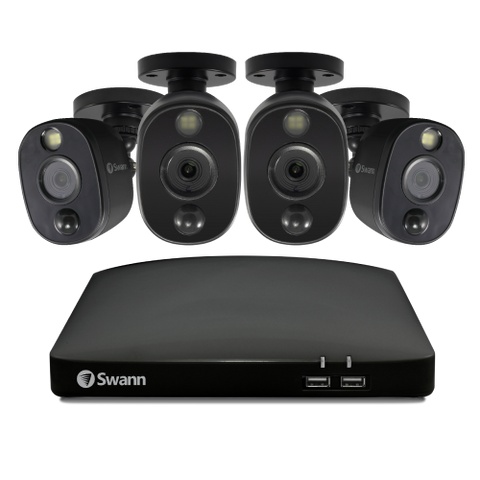 4 Camera 4 Channel 1080p Full HD DVR Spotlight Security System | SWDVK-446804WL