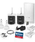 Refurbished AllSecure4K Wireless Security Kit with 2 x Wire-Free Cameras & NVR Tower | SWNVK-AS4K800S2