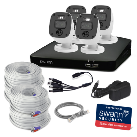 Refurbished Home 4 Camera 8 Channel 2K DVR 1TB HDD Security System with Mic | SWDVK-8468042KMQB