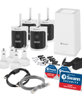 Refurbished AllSecure650 2K Wireless Security Kit with 4 x Wire-Free Cameras & Power Hub | SWNVK-650KH4