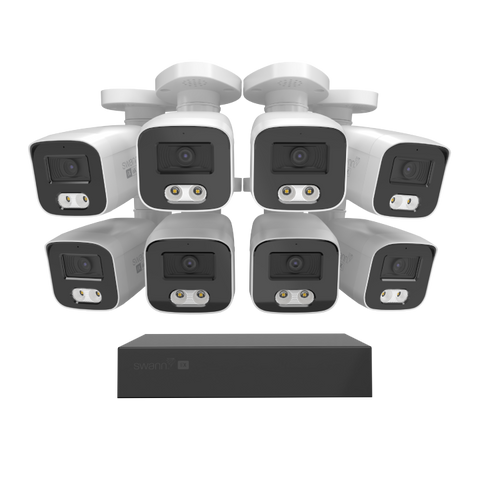 Swann EliteX™ 6K/12MP NVR Security System with 8 Bullet Cameras | SWNVK-8EX812MPB
