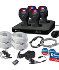 Black Home 4 Camera 4 Channel 1080p Full HD DVR Security System | SWDVK-446854SLB